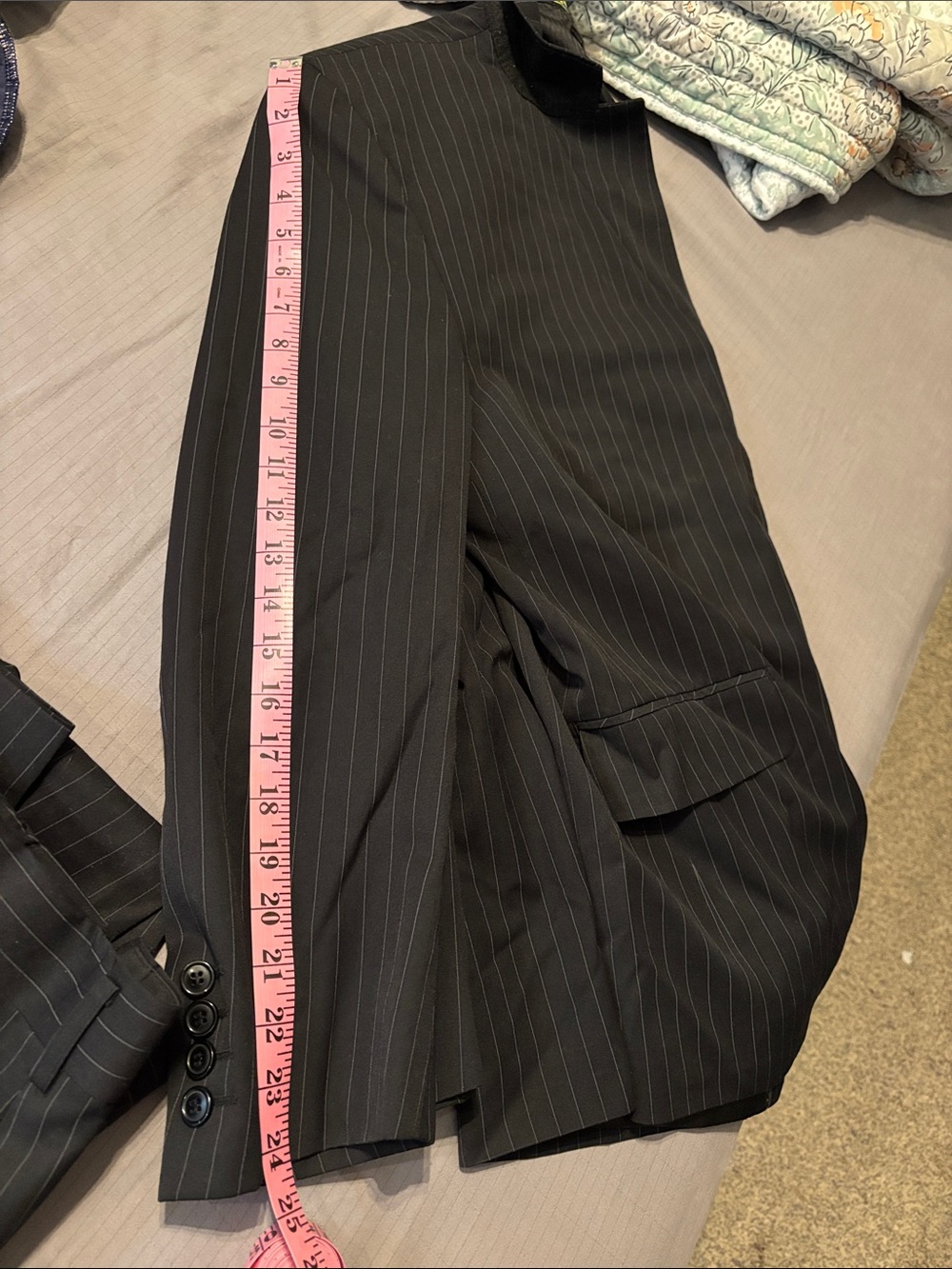 Cooper and Nelson black with white pinstripe set - Picture 12 of 13